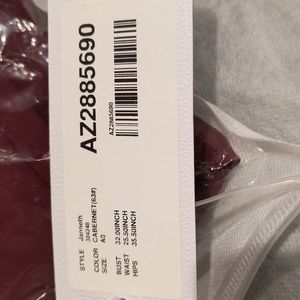 AZAZIE JANNETHA-Line Chiffon Floor-Length Dress with Pockets, color Cabernet, A0